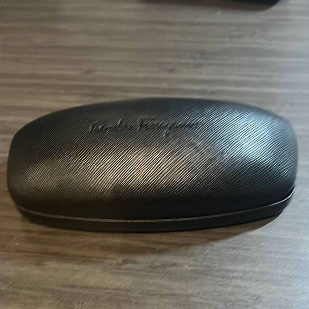 Salvatore Ferragamo Black Eyeglass Sunglass Case